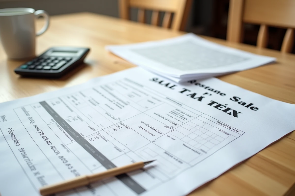 Documents fiscaux et calculatrice pour le calcul de la plus-value lors d'une vente immobilière en France