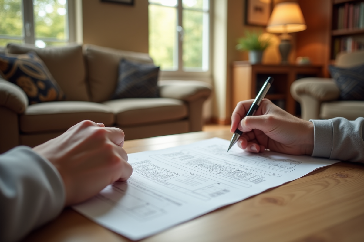 Remplissage d un formulaire d inscription dans un salon cosy